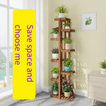 Simple Solid Wood Fleshy Green Pineapple Flower Rack Flower Pot Rack Storage Rack 8 Floors Flower Rack