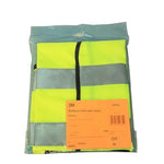 6 Pieces Safety Vest Yellow Reflective High Visibility Safety Vest Men & Women, Work, Cycling, Runner, Surveyor, Volunteer, Crossing Guard, Road