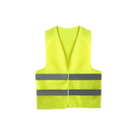 20 Pieces Summer Reflective Vest Yellow Mesh Safety Vests Double Channel Transverse Reflective Strip