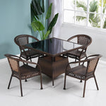 Balcony Tea Table And Chair Combination Leisure Tea Table Square One Table Four Chairs Square Table One Table Four Chairs