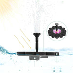 Solar Fountain Floating Fountain Lotus Leaf Solar Floating Water Spray Fountain Mini Outdoor Pond Fish Pond Lotus Plate Without Battery