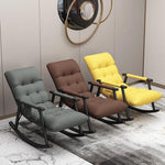 Rocking Chair Household Recliner Nordic Rocking Chair Adult Balcony Leisure Living Room Nap Lazy Light Luxury Snail Sofa Chair Gray