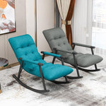 Rocking Chair Household Recliner Nordic Rocking Chair Adult Balcony Leisure Living Room Nap Lazy Light Luxury Snail Sofa Chair Gray