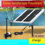 Solar Water Pump Rockery Water Pond Oxygenation Garden Water Circulation Pump 1.2w External Pull Fountain