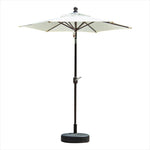 2m Outdoor Sunshade Courtyard Umbrella Hand Balcony Garden Outdoor Beach Umbrella Brown Without Umbrella Seat