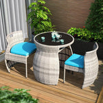 Rattan Chair Three Piece Set Outdoor Balcony Small Table And Chair Combination Brown Balcony Table And Chair Pineapple 2 + 1