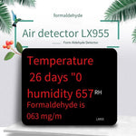 Formaldehyde Tester New house Indoor And Outdoor Industrial Temperature And Humidity Meter High Precision Laboratory Multi-function Electronic Digital Thermometer Air Quality Monitor LX955