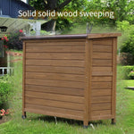 Outdoor Tool Room Garden Tool Cabinet Garden Sundry Room Solid Wood Outdoor Solid Wood Shoe Cabinet Modern Simple Waterproof Sunscreen Storage Cabinet