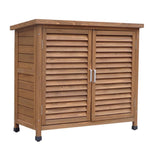 Outdoor Tool Room Garden Tool Cabinet Garden Sundry Room Solid Wood Outdoor Solid Wood Shoe Cabinet Modern Simple Waterproof Sunscreen Storage Cabinet