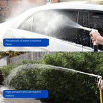 7.5m High Pressure Washing Water Gun Artifact Strong Pressure Household Telescopic Magic Water Hose Tap Watering Gardening Car Cleaning Tool Set