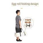 Egg Roll Table Solid Wood Outdoor Folding Table Chair Self Driving Camping Portable Solid Wood Picnic Table Set 120cm Egg Roll Table