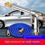 High Pressure Car Washing Machine Water Gun Car Brush Household Watering Flower Garden Cleaning Telescopic Hose Punching Machine Powerful Sprinkler