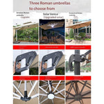 Outdoor Umbrella Courtyard Umbrella Sunshade Umbrella Stall Big Sun Umbrella Garden Villa Printing Outdoor Roman Umbrella