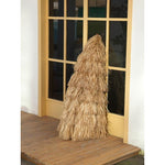 Outdoor Umbrella Big Folding Sun Umbrella Beach Umbrella Scenic Area Umbrella 2.4 M Straw Umbrella + Iron Frame Base