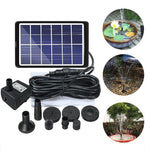 Solar Fountain Water Submersible Pump Pumping Outdoor Family Fish Pond Rockery Garden Landscape Home 6v3w Solar Charging Panel + Water Pump