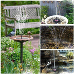 Solar Fountain Lotus Solar Floating Water Spray Fountain Micro Outdoor Pond Fish Pond Oxygenation Without Battery