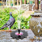 Solar Fountain Lotus Solar Floating Water Spray Fountain Micro Outdoor Pond Fish Pond Oxygenation Without Battery