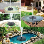 Solar Fountain Lotus Solar Floating Water Spray Fountain Micro Outdoor Pond Fish Pond Oxygenation Without Battery