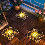 Solar Buried Lamp Courtyard Outdoor Lawn Lamp Garden Landscape Decorative Lamp LED Waterproof Villa Balcony Terrace Household Buried Lamp Five Sets