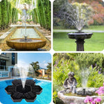 Solar Fountain Flower Fountain Sprinkler Outdoor Landscape Miniature Fish Pond Oxygen Pump Solar Water Pump Fish Pond Fountain