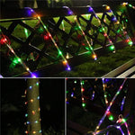 Solar Tube Lamp Outdoor Waterproof LED Color Lamp With Garden Garden Decorative Lamp String Colorful Lamp Strip Flashing Lamp