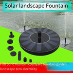 Solar Water Pump Rockery Water Pond Oxygenation Garden View Small Fish Tank Fish Viewing Pond Water Circulation Pump Soilless Cultivation 1.2w