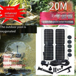 Solar Water Pump Rockery Water Pond Oxygenation Garden View Small Fish Tank Fish Viewing Pond Water Circulation Pump Soilless Cultivation 1.2w