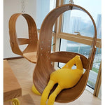 Original Indoor Rocking Chair Swing Balcony Solid Wood Hanging Chair Household Small Nordic Designer Creative Hanging Basket
