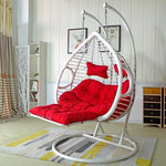 Double Hanging Chair Rattan Chair Balcony Bassinet Chair Bird's Nest Hammock Lazy Hanging Orchid Drop Chair Double Pole Coffee