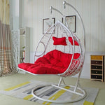 Double Hanging Chair Rattan Chair Balcony Bassinet Chair Bird's Nest Hammock Lazy Hanging Orchid Drop Chair Double Pole Coffee