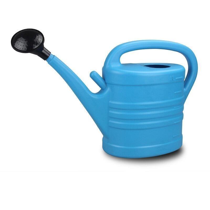 5L Blue Single Handle Pot Large Capacity Plastic Household Watering Pot Gardening Pot With Shower