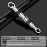 Multi Function Box Spanner Solid Open Loop Advanced Dual-purpose Double Head Universal 23 In 1 Adjustable Spanner