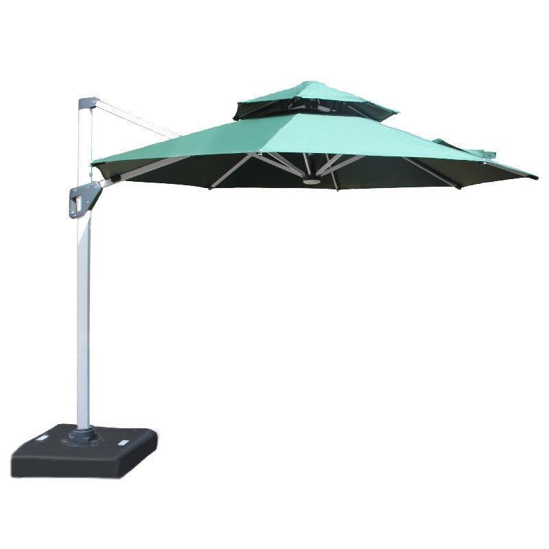 Outdoor Sun Umbrella Courtyard Umbrella Outdoor Villa Roman Umbrella Garden Terrace Balcony Sentry Box Big Umbrella 3m Square + 130kg Base