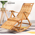 Bamboo Rocking Chair Elderly Rocking Chair Adult Leisure Chair Folding Chair Outdoor Reclining Chair Lunch Break Bamboo Taishi Rattan Bamboo Chair