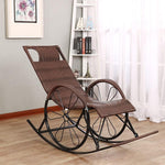 Rocking Chair Adult Master Chair Leisure Chair Lazy Chair Stool Leisure Balcony Afternoon Couch Elderly Chair Outdoor Chair Brown