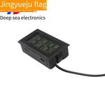 15 Pieces Electronic Thermometer Digital Fish Tank Refrigerator Water Temperature Meter With Waterproof Probe Black