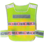 LED Reflective Vest With Light Riding Luminous Protective Clothing Traffic And Road Construction Night Working Uniform