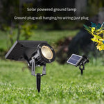 Solar Spotlight Tree Lamp Inserted Into The Ground Tree Lamp Landscape Courtyard Lamp Projection Lamp Outdoor Waterproof  Garden Villa Courtyard Lamp