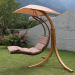 Swing Outdoor Anti-corrosion Solid Wood Hanging Basket Bed Single Swing Outdoor Balcony Hanging Chair Courtyard Indoor Rocking Chair