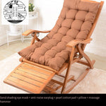 Rocking Chair Adult Household Folding Chair Summer Nap Balcony Leisure Elderly Bamboo Rocking Single Sofa Carefree Yard Rocking Chair