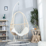 Hanging Basket Net Red Cane Chair Girl Single Family Indoor Balcony Hanging Orchid Chair Hanging Bed Cradle Chair B Off White Single