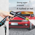 Car Washing Water Gun High-pressure Water Pipe Household Courtyard Garden Flower Watering Retractable Hose With Nozzle Artifact Sprinkler 15m