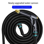 Car Washing Water Gun High-pressure Water Pipe Household Courtyard Garden Flower Watering Retractable Hose With Nozzle Artifact Sprinkler 15m