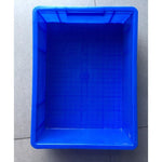 6 Pieces Turnover Box Reinforced Outer Diameter 380 * 260 * 25 mm Blue Large Capacity Safe And Reliable Wear-Resistant Non-Toxic And Tasteless