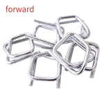 6 Pieces Fiber Belt With 50 Pieces Of Recycled Buckle 16mm Wide Polyester Flexible Buckle Metal Wire Clip A1214