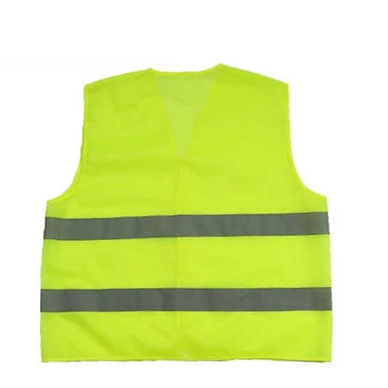 15 Pieces Sanitary Fluorescent Yellow Reflective Warning Reflective Vest One Size Fits All Reflective Vest Cleaning Reflective Overalls