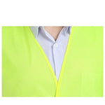 15 Pieces Sanitary Fluorescent Yellow Reflective Warning Reflective Vest One Size Fits All Reflective Vest Cleaning Reflective Overalls