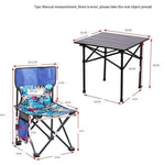 Outdoor Folding Table And Chair Set Courtyard Balcony Outdoor Table Portable Barbecue Advertising Stall Five Piece Set Of Tables And Chairs