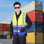 Reflective Vest Reflective Vest Reflective Clothing Reflective Traffic Construction Riding Vest Fluorescent