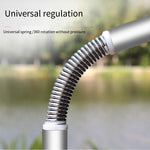 Large Fishing Umbrella 2.6m 2.4 Universal Rain Proof Sunscreen Outdoor Fishing Umbrella Folding Thickened Blue Double-layer Reinforced Buckle Frame Black Glue Sunscreen